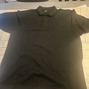 Nike Shirt Mens XL Golf Polo Team Black Short Sleeve‎
